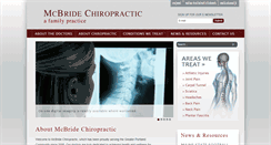 Desktop Screenshot of mcbridechiropractic.com